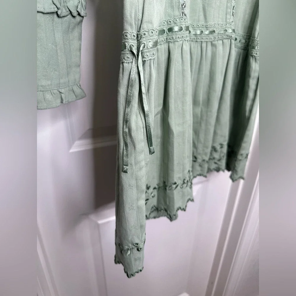 LOVESHACKFANCY CARNABY DRESS in Sage Green Sz‎ 8